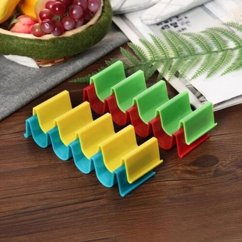 New Tortilla Pancake Shelf Holder Wave Shape Tray Holder Stand Each Truck Pallet Rack 4 Tacos Sanitary Materials Household Tools