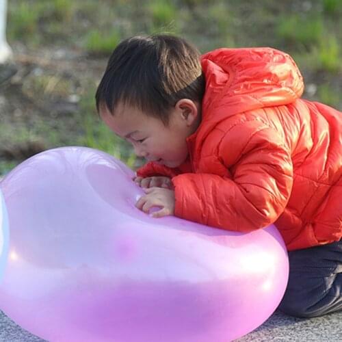 Transparent Bubble Balls Water Injection Inflatable Indoor Outdoor Magic Ball Toy Children Big Balloon Entertainment Vent Toys