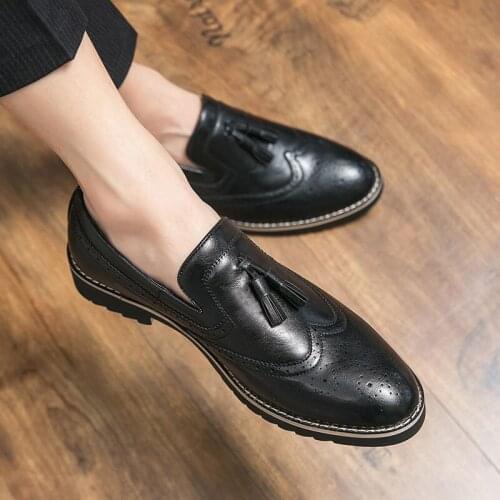 Luxury Brand Shoes for Men 2021 Mens Sneakers Male Formal Leather Summer Sneaker Italian Man Shoe Mocasin Genuine Loafers Black