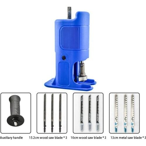 SHGO HOT-Cordless Reciprocating Saw Adapter Electric Drill Modified Electric Saw Hand Tool Wood Metal Cutter Saw