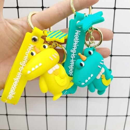 Silicone Fish Keychain Doll Pendant Doll Couple Schoolbag Mobile Phone Ornaments Small Gift One Piece Dropshipping