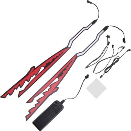 Motorcycle Helmet Night Riding LED Light Sticker Luminous Signal Sticker Decals