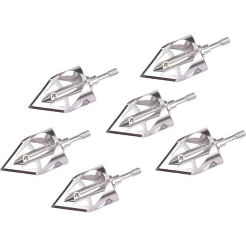 3/6X Broadhead 100 Grain Magnus Stinger Screw Hunting Arrow Tips for Carbon Fiberglass Arrows Archery Bow Outdoor Free Shipping