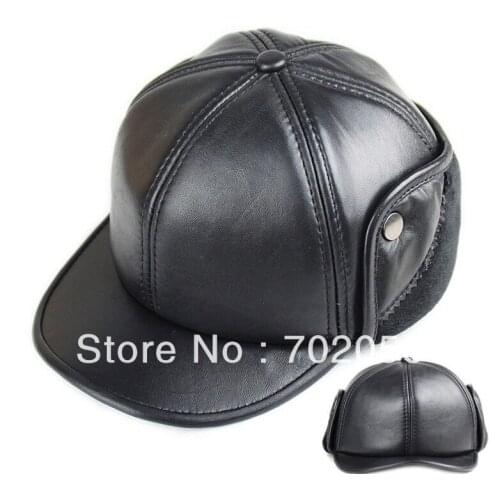 Winter real sheepskin Leather Newsboy Hats casual HAT CAP 7pcs/lot #3101