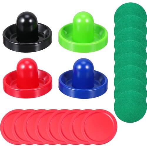 1 Set Air Hockey Pushers and Pucks Air Hockey Game Table Replacement Accessories Kids And Adult Family Entertainment Gift