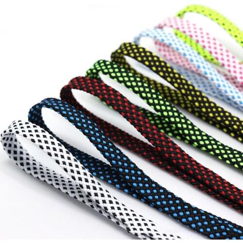 Gootrades Fashion 1pair shoelace Fashion Polyester Sneaker Shoe Lace Colors Checkered Double Layer Hollow Flat Shoelaces
