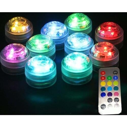 1pc Submersible LED 22Keys Remote Control RGB Paper Lantern Light LED Bulbs Home Decor Holiday Lighting Tea Light Waterproof