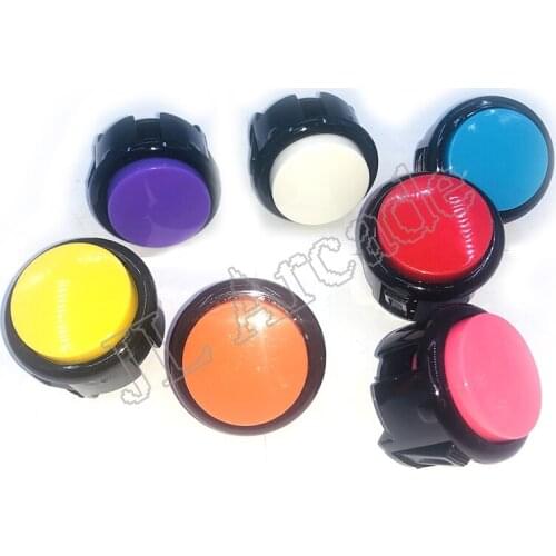10 x New OEM 30mm Push Buttons Replace For Arcade copy Sanwa Button Mame KOF Games Parts of 10 Colors