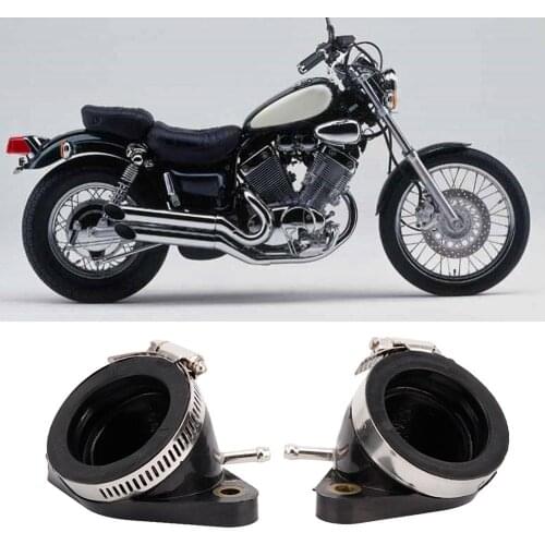 2PCS Carburetor Intake Manifold Adapter Joint Boot for Yamaha XV 535 1988-2003