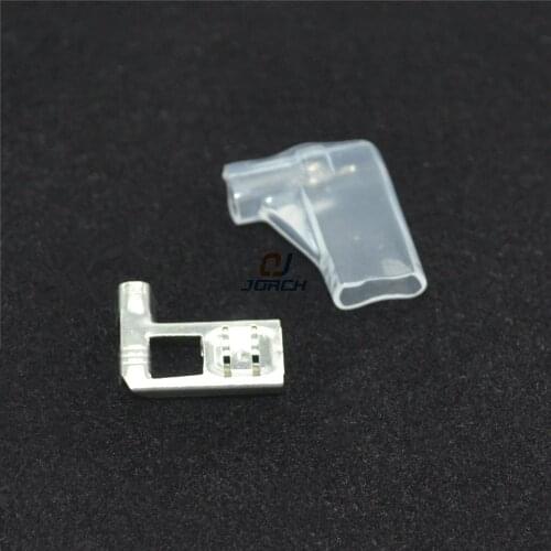 50sets 6.3mm plug spring insulated terminal Flag Shape plug spring wire terminals insert the plug sheathed