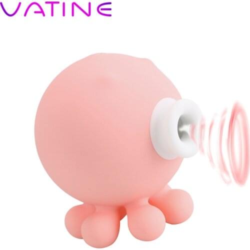 VATINE Octopus Sucking Vibrator Clitoris Vagina Oral Stimulator 9 Speed Nipple Massager Anal Pussy Sex Toys for Women