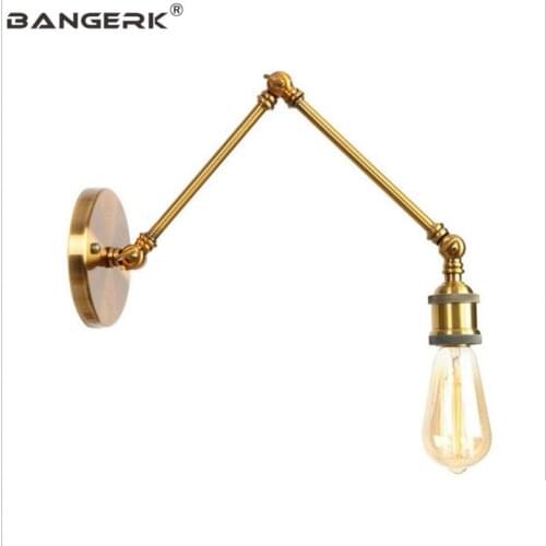 American Industrial Vintage Adjust LED Wall Lamp Loft Long Arm Edison Sconce Wall Lights Bedroom Iron Home Decor Lighting