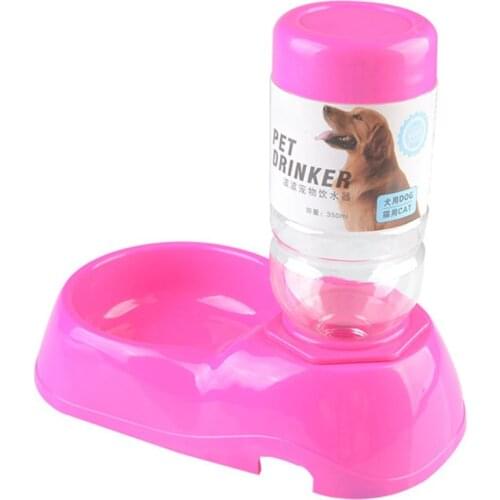 Pet Automatic Food Water Dispenser Puppy Kitten Feeder Bowl Dog Cat Drinker Dish