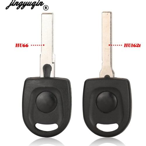 Jingyuqin Remote Car Key Shell Case For VW Volkswagen Passat With Transponder Uncut HU66 / Hu162t Blade Replacement