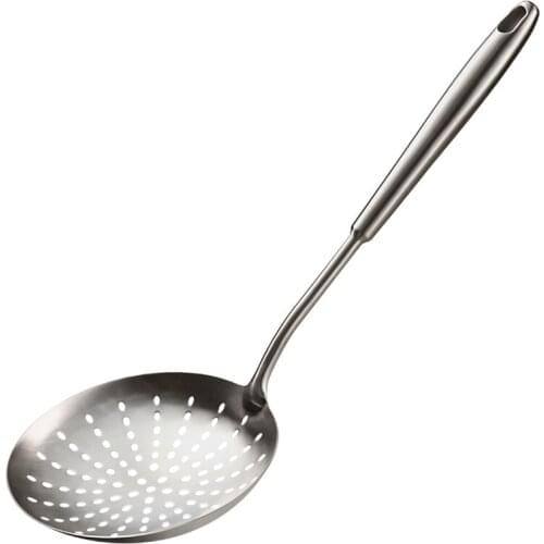 304 Stainless Steel Skimmer Strainer Ladle Spoon Colander Mesh Deep Fryer Oil Frying Scoop Noodles Dumpling Sieve Kitchen Tools
