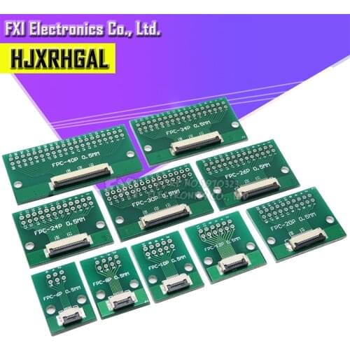 FPC FFC 0.5MM Pitch For cable transfer Conversion board DIY PCB board 6P/8P/10P/20P/30P/40P/60P