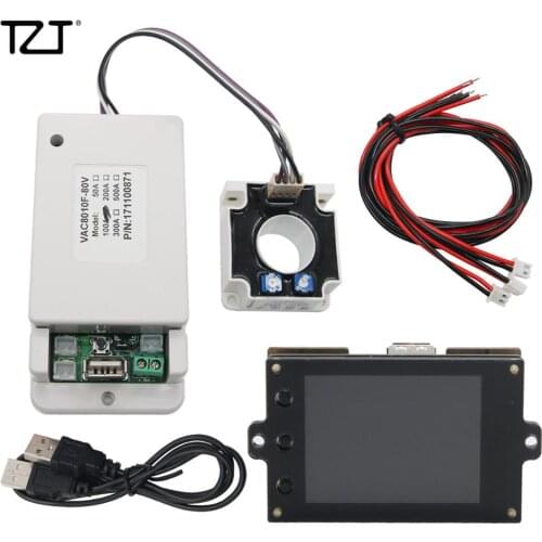 TZT Battery Monitor Meter Wireless DC 80V 100A VOLT AMP AH SOC Remaining Capacity