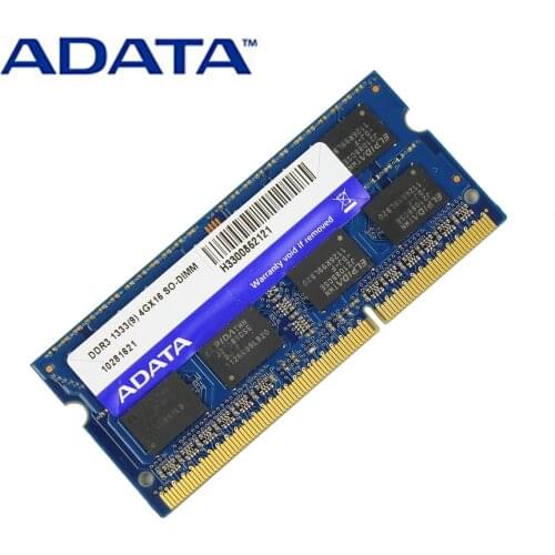 ADATA DDR3 1.5V 2GB 4GB 8GB 1333MHz Ram Memory SO-DIMM 204 Pin PC3-10600 For Lenovo ThinkPad SONY Acer SAMSUNG HP Laptop RAMs