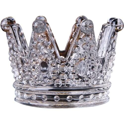 Eleton The Ashtray Personalized Artificial Pressed Glass European Art Crown Candle Creative Ornaments Fashion Gift Smoking Pipe