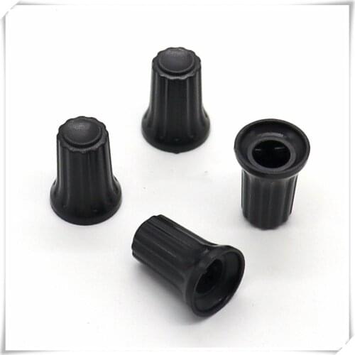 10 Pieces Plastic Half Shaft Knob Diameter 12mm Height 17mm Potentiometer Knob D-Shaped Inner Hole 6mm