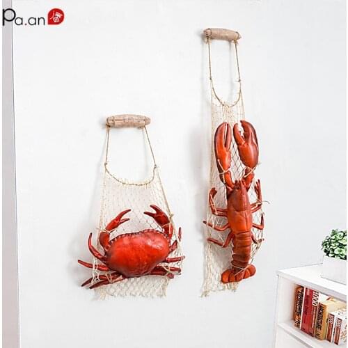 Mediterranean Style Lobster Crab Model Pendant Decoration Room Decoration Accessories Home Decoration Accessories Modern