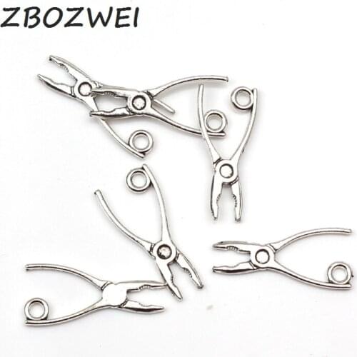 20pcs Charms pliers tool 23*10mm Tibetan Silver Plated Pendants Antique Jewelry Making DIY Handmade Craft