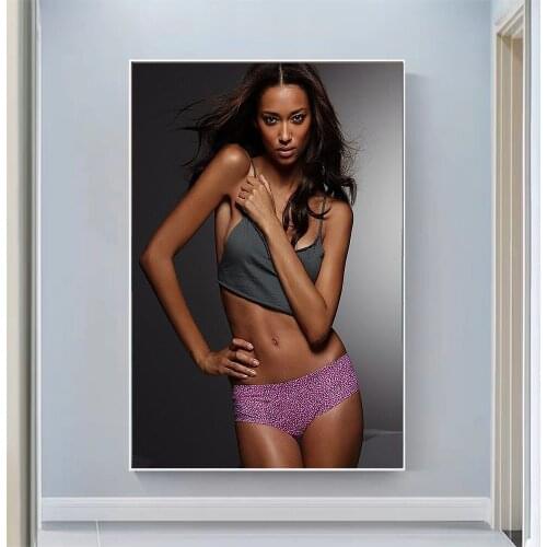 Anais Mali Sexy Model Pretty Girl Swimsuit Pose Wall Silk Cloth HD Poster Art Home Decoration Gift