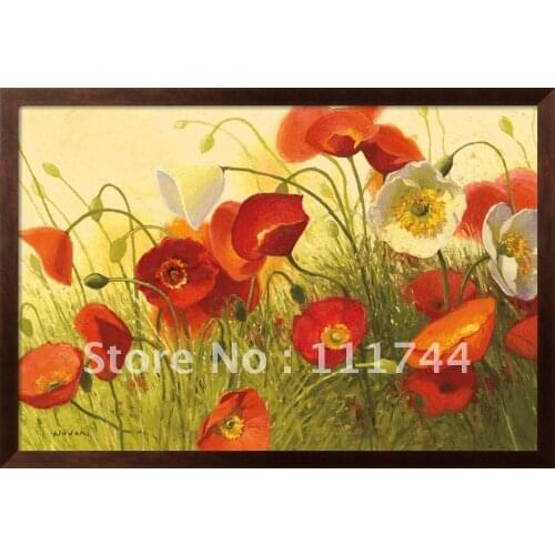 Modern flowers Havin' a Heat Wave by Shirley Novak art painting High quality 100%hand painted