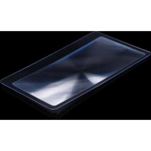 3 X Magnifier Magnification Magnifying Fresnel Pocket Credit Card Size Transparent magnifying glass