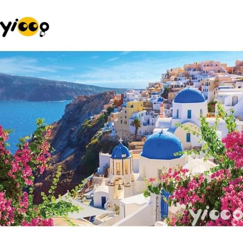 Full Square/Round drill diamond Painting Santorini spring 5D DIY diamond embroidery mosaic Decoration painting BX0802