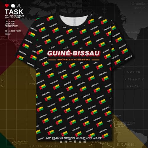 Republic of Guine Bissau Guinean Bissau GNB Quick Dry t shirt Running sporting tracksuit clothing shirts gym summer clothes