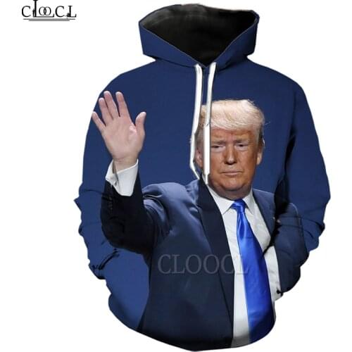 CLOOCL Donald Trump America President Hoodies 3D Print Men Women Jogging Sweatshirt Autumn Hot Selling Streetwear Pullovers