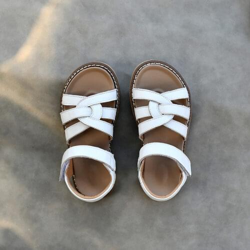 Childrens sandals Princess sandals leather waterproof beach shoes soft bottom new casual baby shoes summer breathable shoes