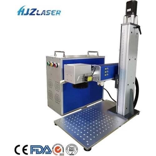 HJZ Economical raycus fiber laser source fiber laser marking machine for nameplate