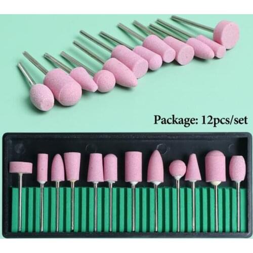 12/30 Pcs Set Electric Manicure Drill Grinding Head Machine for Manicure Pedicure Tools Nail Files Nail Accessories