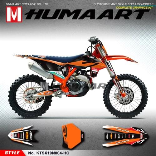 HUMAART MX Graphics Racing Sticker Kit Adhesive Wrap Deco for 125 150 250 350 450 SX SXF SX-F XC XCF XC-F 2019 2020 2021