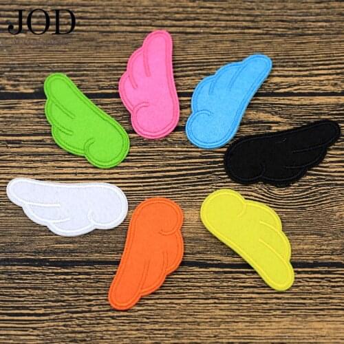 JOD DIY Wings Angel Color Embroidery Patch Iron on Patches for Clothes Stickers Applique Decoration Application Clothing Jacket