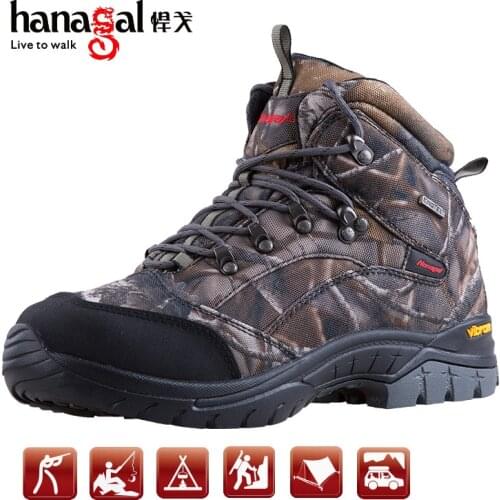 Camouflage Medium Top 6-inch Anti-slip Resistant Waterproof Hiking Boots Outdoor Trekking Battle Combat Training Hunting Shoes