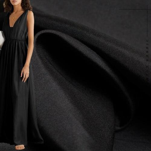 Red Raspberry 12momme Black Habotai Silk Fabrics 100%Silk Garment Materials Shirt Dress Lining Sewing Cloth Freshipping