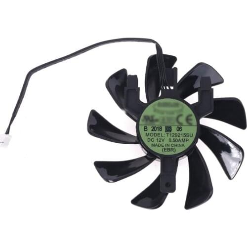 T129215SU RX 570 470D GPU Cooler Video Card Fan for Sapphire Radeon ITX Graphics Cooling System Replacement QXNF
