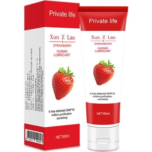 Fruit Flavor Lubricant for Anal Sex Oral Sex Massage oil Strawberry/ Cherry/Peach Lubricating oil Water Based Lube Easy To Clean