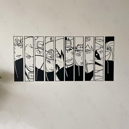 Cartoon Xiao Wall Decal Japanese Manga Wall Vinyl Sticker Anime Style Home Interior Removable Decor Custom Decals