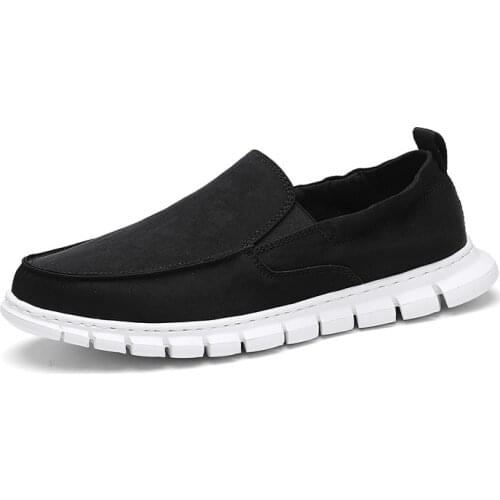 Summer Men Canvas Shoes Espadrilles Breathable Casual Shoes Men Loafers Comfortable Ultralight Lazy Boat Shoes Plus Size 39-46