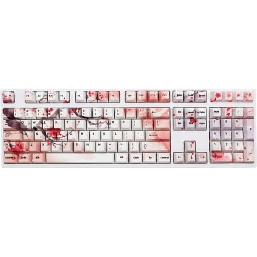 Y4UE Replacement Key Set 108pcs PBT Heat Sublimation for Mechanical Keyboard