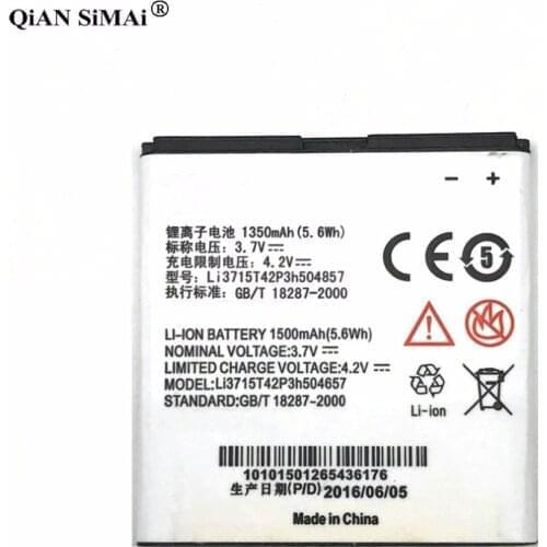 New High Quality Li3714T42P3h504857-H 1350mAh battery For ZTE V808 V809 V788D U830 U812 U788 For Beeline smart 2
