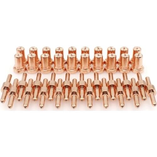 Plasma consumables PT-31 cut40 LGK40 CT312 extended Electrode Nozzle/tip 40pcs