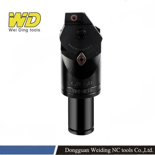 Adjustable universal chamfer cutter straight shank C20 multifunctional milling cutter ADNT1603 insert holder 0-85 degree cutter