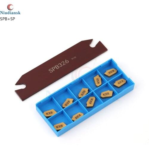 SPB232 SPB332+ SP200 SP300 SP400 high quality Cemented carbide Grooving SPB Slotting Cutting Insert CNC Lathe SPB Tool Holder