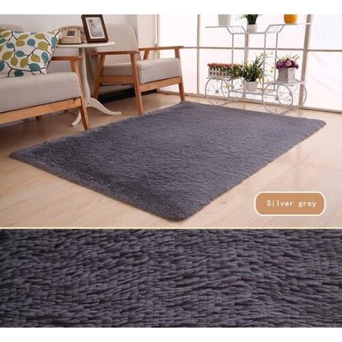Super Soft Rug Indoor Modern Shag Area Rug Silky Rugs Bedroom Floor Mat Baby Nursery Rug Children Carpet Home Decor