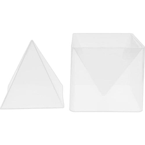 Super Pyramid Silicone Mould Resin Craft Jewelry Crystal Mold With Plastic Frame Jewelry Crafts Resin Molds